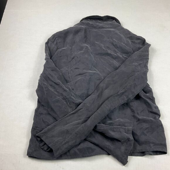 BlankNYC Moto Jacket Dark Gray Soft Asymmetric Zip Rock N Roll Streetwear XS - Picture 10 of 11